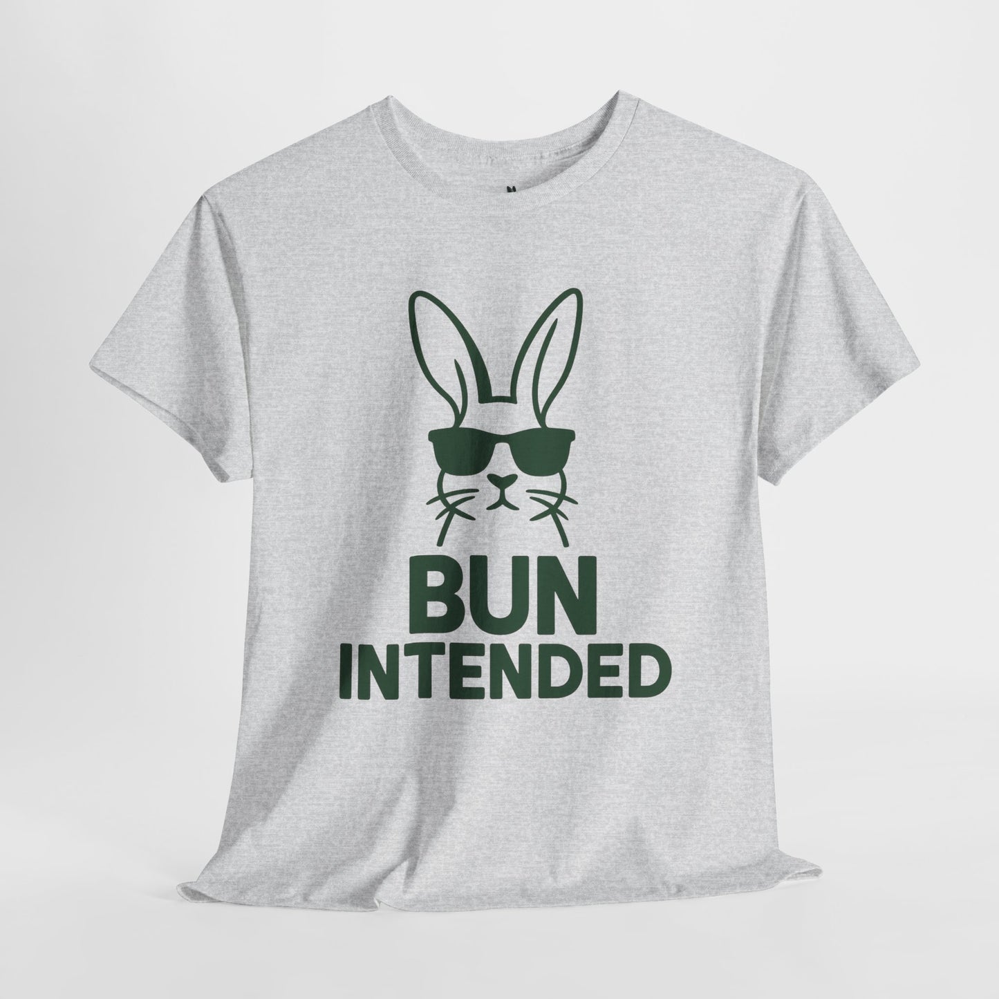 Bun Intended Rabbit in Sunglasses T-Shirt – Unisex Graphic Bunny Tee - Humorous Pun Shirt