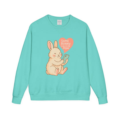 Some Bunny Calls Me Mom Sweatshirt – Cozy Bun Mom Rabbit Crewneck  | Gift for Mothers
